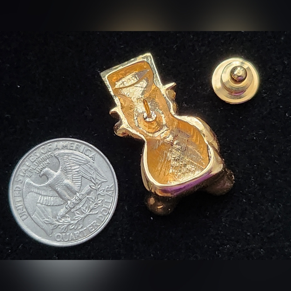 Avon Patriotic Pin Brooch Gold Tone - Picture 7 of 9
